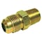 Homeplus+ ATC 5/16 in. Flare X 1/4 in. D Male Brass Adapter 6JC120110701066 - alternate 1